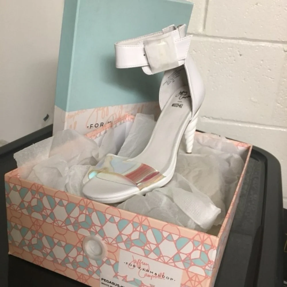 Jeffrey Campbell Pegasus Iridescent Unicorn Heel